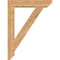 Ekena Millwork Traditional Slat Smooth Bracket w/ Offset Brace, Western Red Cedar, 7 1/2"W x 36"D x 48"H BKT0806X36X48TRA06SWR - alternate 3